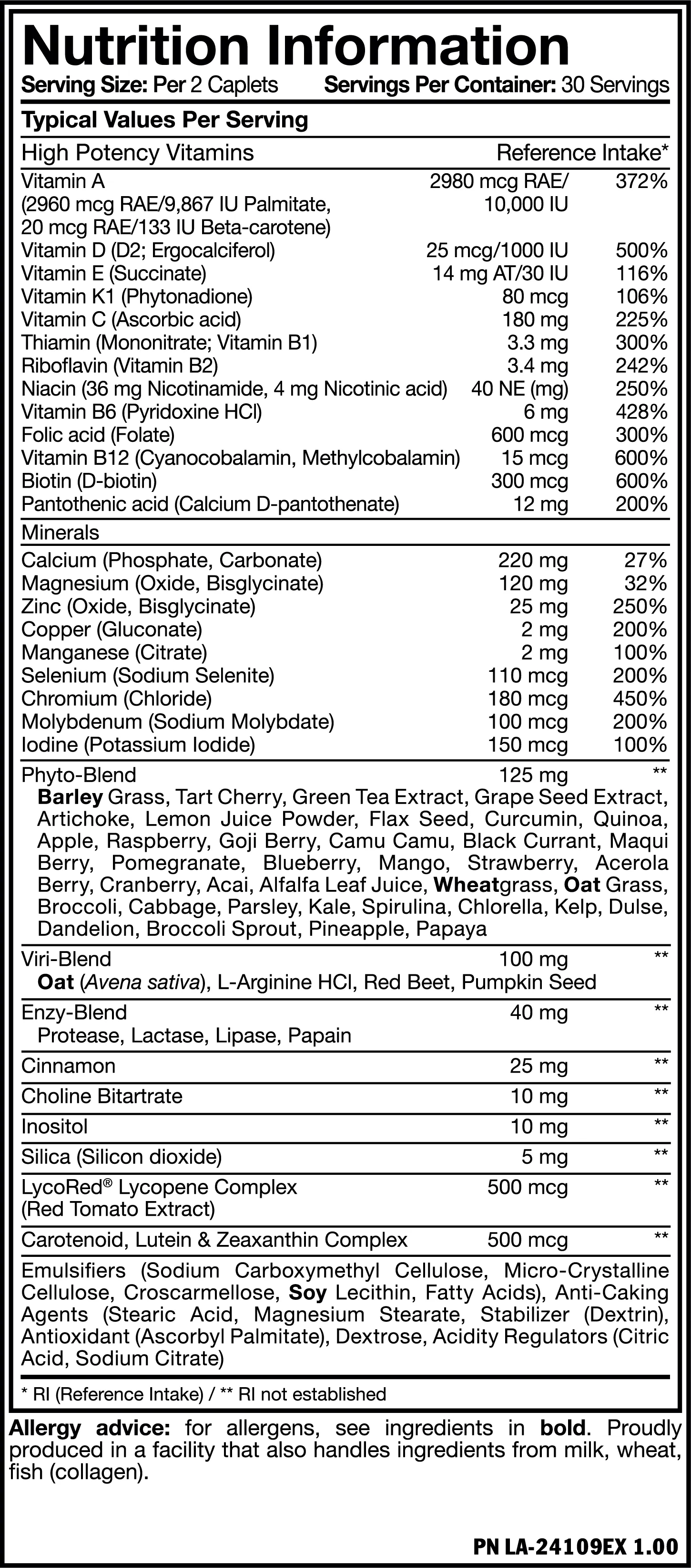 Mutant - Mutant Multivitamin (60 Tablets)