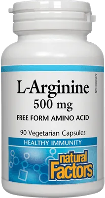 Natural Factors L-Arginine 500 mg (90 VCaps)