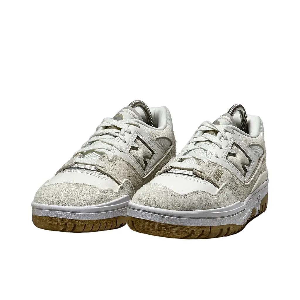 New Balance 550 Low-Top Sneakers Leather Beige Color For Women