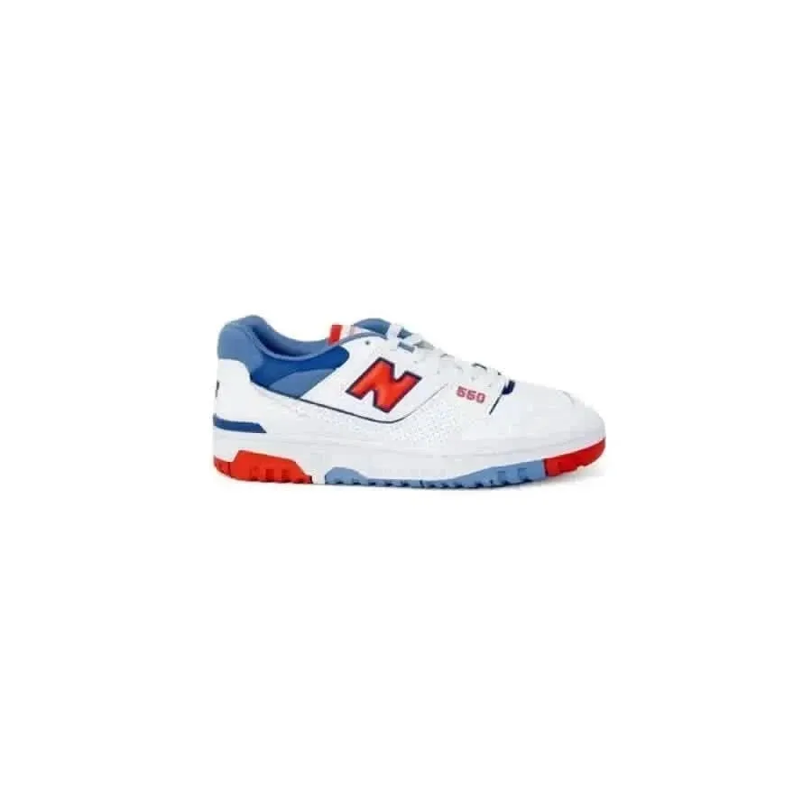 New Balance Women's White Sneakers with Laces and Rubber Soles