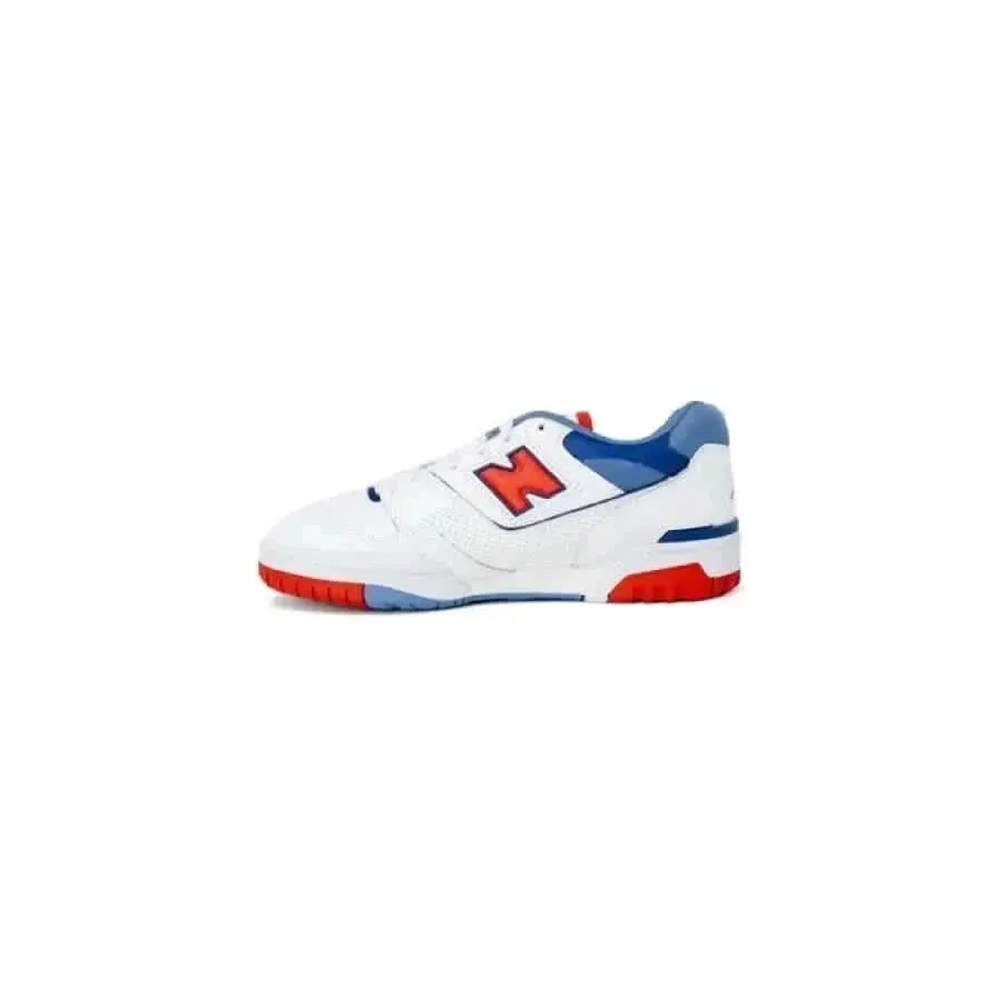 New Balance Women's White Sneakers with Laces and Rubber Soles