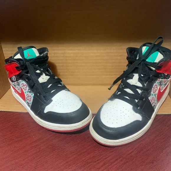 Nike Jordan 1. Ugly sweater sneakers