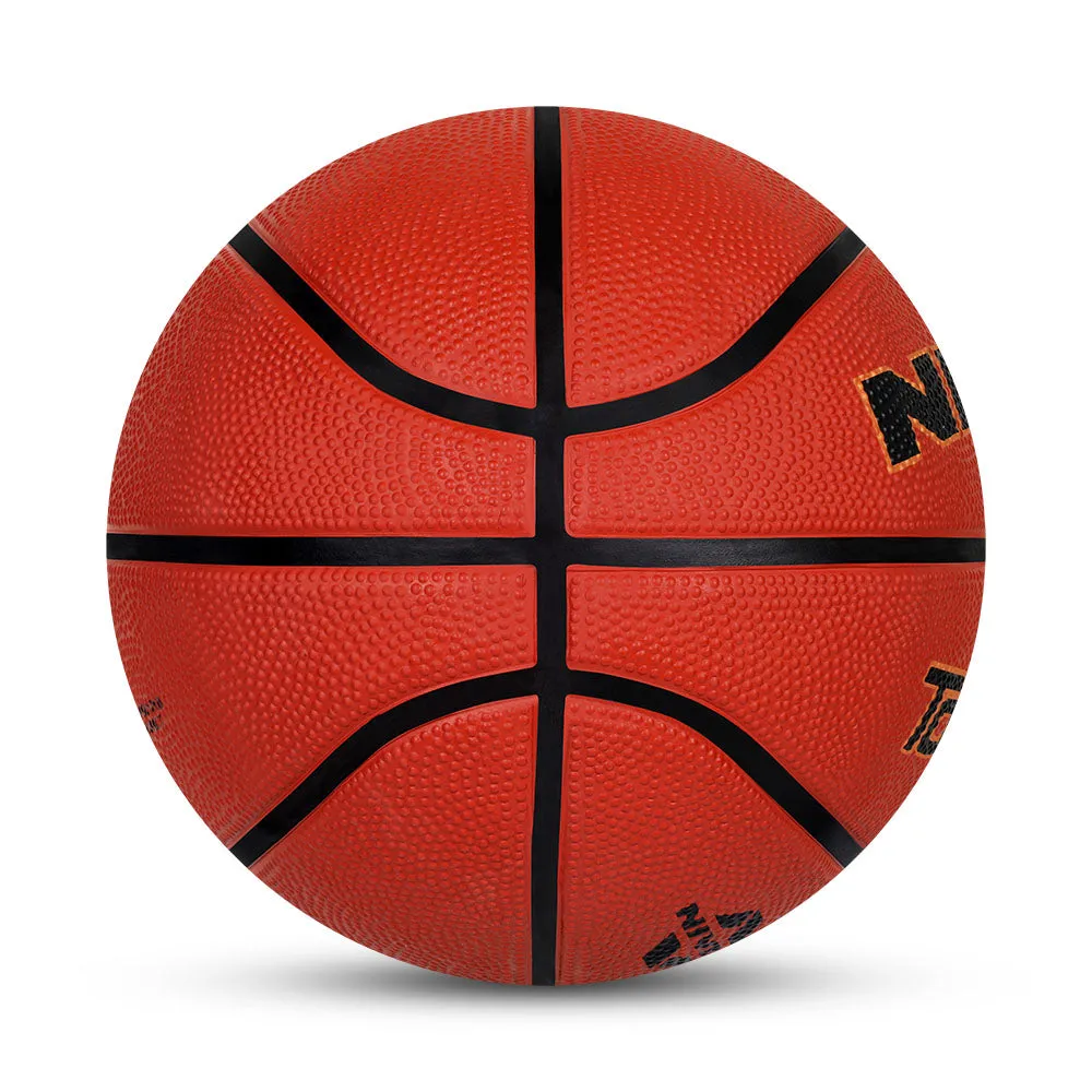 NIVIA TOPGRIP 3.0, Match Ball, 8 Panels, Soft Touch Rubber Cover Molded with Pebbled Texture , Butyl ThreadwoundedBladder, FIBA Level 2, Made for Tournaments , to Play on All Indoor & Outdoor Surfaces