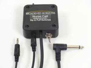 Nurse Call Sip-or-Puff / Sip-n-Puff / Bite Switches with 1/4" jack for Facilities