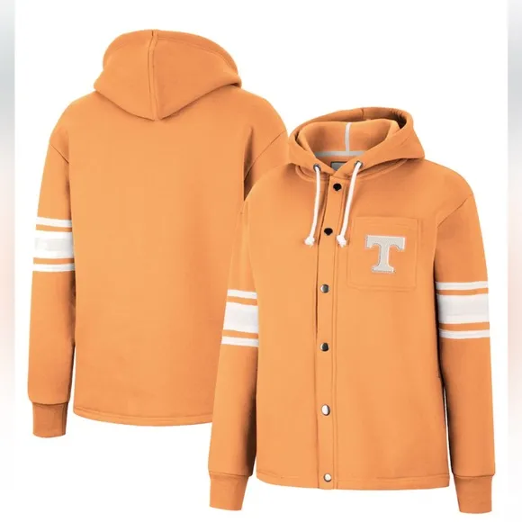 NWT Colosseum Women's Large Tennessee Volunteer’s Orange Hoodie Jacket