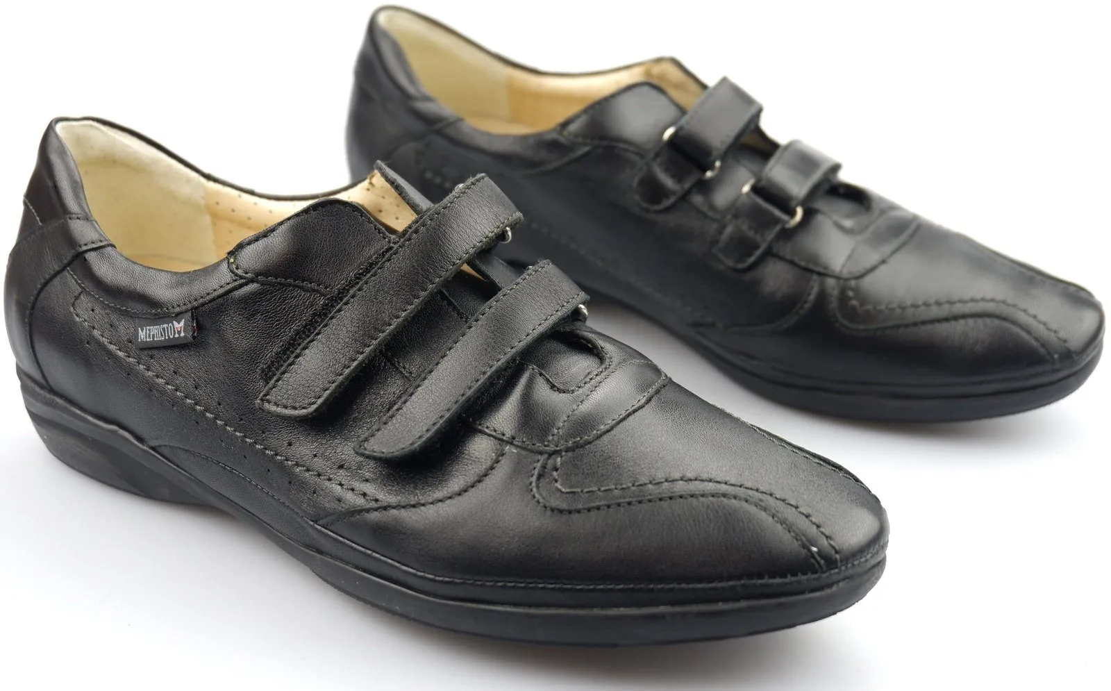 'PARNEL' women's double strap sneaker - Black