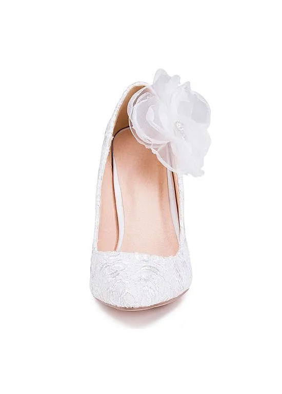 Party Shoes With Flowers & Rhinestones