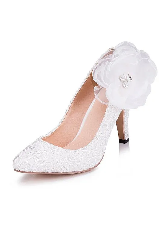 Party Shoes With Flowers & Rhinestones