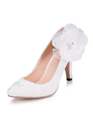 Party Shoes With Flowers & Rhinestones