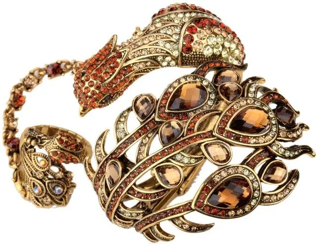 Peacock Bangle Bracelet Women Jewelry