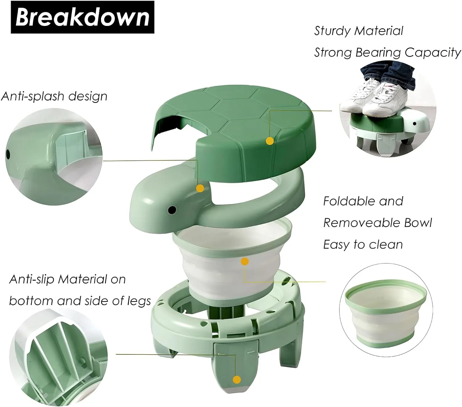 Portable Potty Trainer 4IN1 - Flash The Tortoise