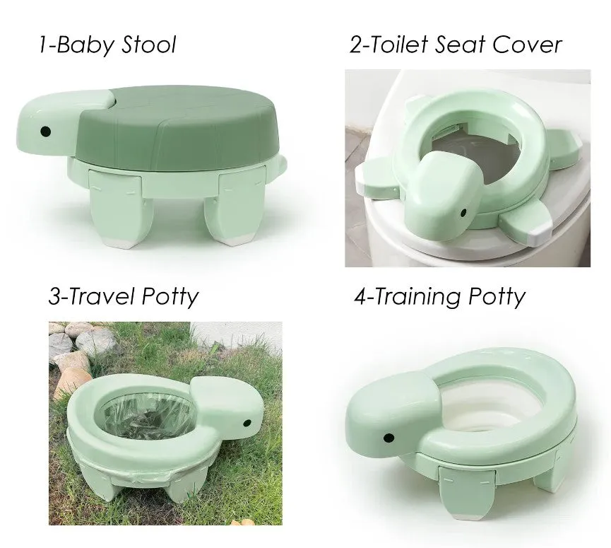 Portable Potty Trainer 4IN1 - Flash The Tortoise