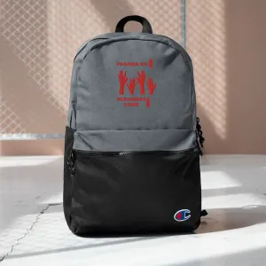 Praises Up Embroidered Champion Backpack