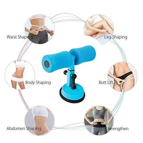 Pravyta Sit-Up Bar Home Fitness Equipment Sit-ups and Push-ups Assistant Device Lose Weight Gym Workout Abdominal curl Leg Muscle Training Exercise with Suction Cup