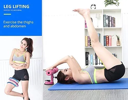 Pravyta Sit-Up Bar Home Fitness Equipment Sit-ups and Push-ups Assistant Device Lose Weight Gym Workout Abdominal curl Leg Muscle Training Exercise with Suction Cup