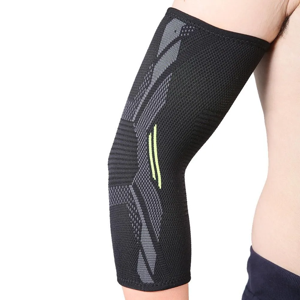 Premium Elbow Support Brace for Sports, Tennis, Golf & Basketball - Elastic Compression Sleeve, Anti-Slip Design for Elbow Pain Relief, Arthritis & Tendonitis Protection, Unisex, 1PC