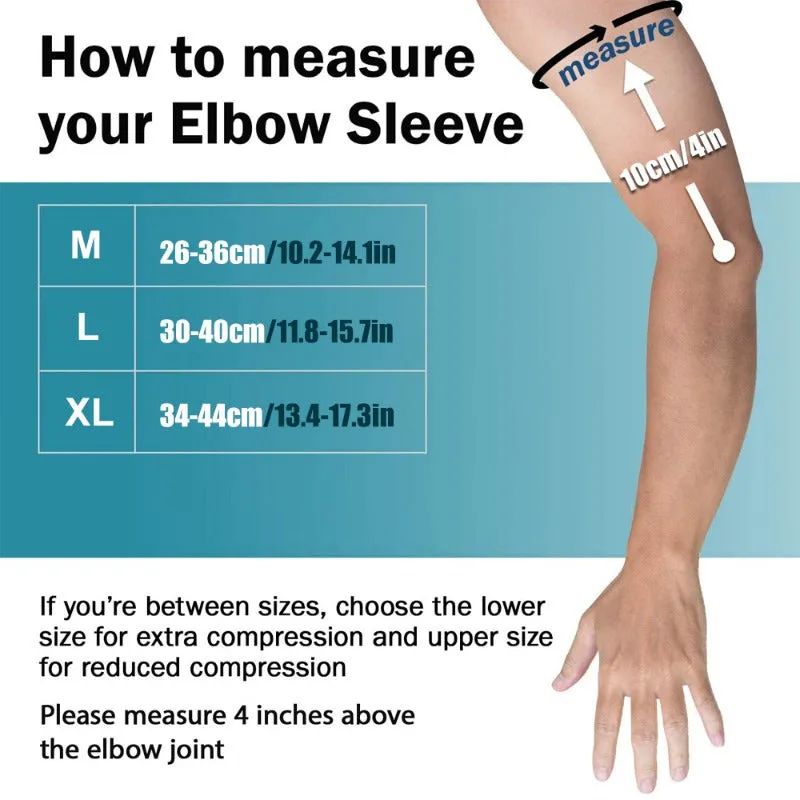 Premium Elbow Support Brace for Sports, Tennis, Golf & Basketball - Elastic Compression Sleeve, Anti-Slip Design for Elbow Pain Relief, Arthritis & Tendonitis Protection, Unisex, 1PC