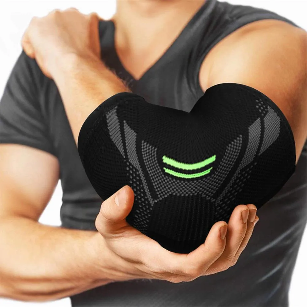 Premium Elbow Support Brace for Sports, Tennis, Golf & Basketball - Elastic Compression Sleeve, Anti-Slip Design for Elbow Pain Relief, Arthritis & Tendonitis Protection, Unisex, 1PC