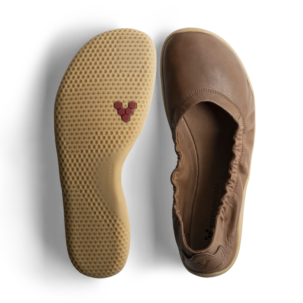 Primus Asana Yin Ballerina Leather Womens Tan