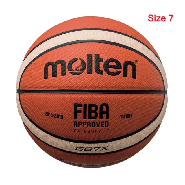 Professional Men Basketball Ball PU Material Size 7/6/5 Outdoor Indoor Match Training Basketball High Quality Women baloncesto