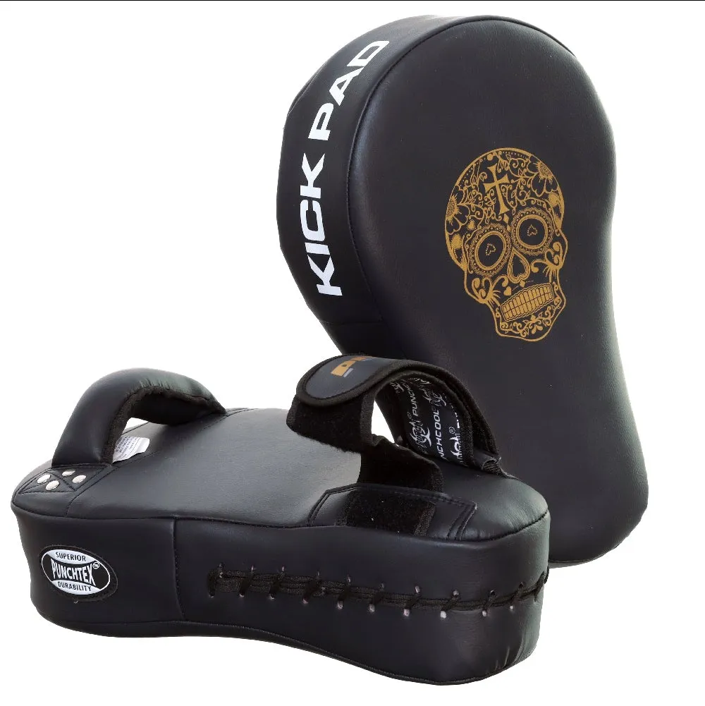Punch Equipment COLLECTORS ITEM Gold Skull Urban Thai Kick Pads
