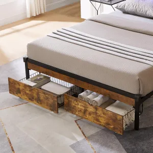 Queen Underbed Organizer Drawer Bins with Visible Lid for Clothes