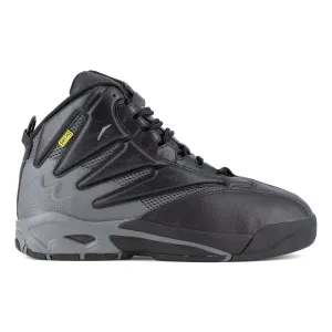 Reebok Mens The Blast Black/Dark Gray Leather MetGuard Work Shoes 10.5 W