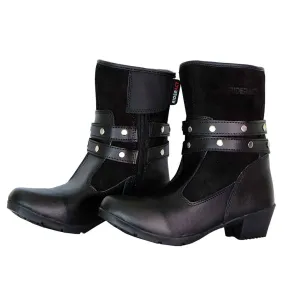 RIDERACT® Women’s Motorbike Boots Fashion Riding Lady Shoes Rock Black