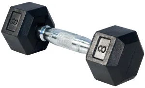 Rubber Hex Dumbbell- 8lbs