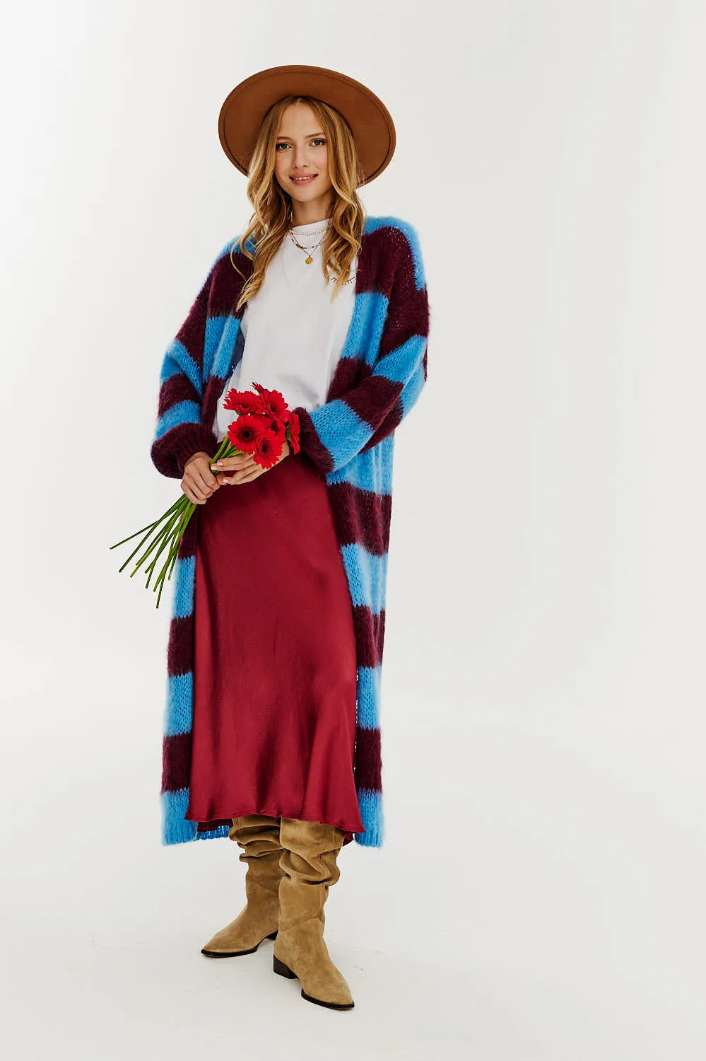Ruby Moon midi skirt