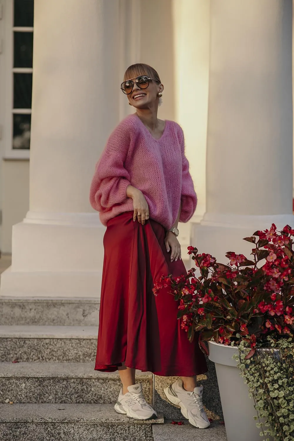 Ruby Moon midi skirt