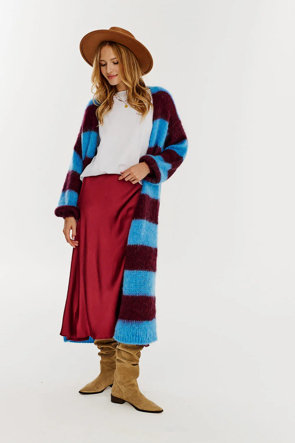 Ruby Moon midi skirt