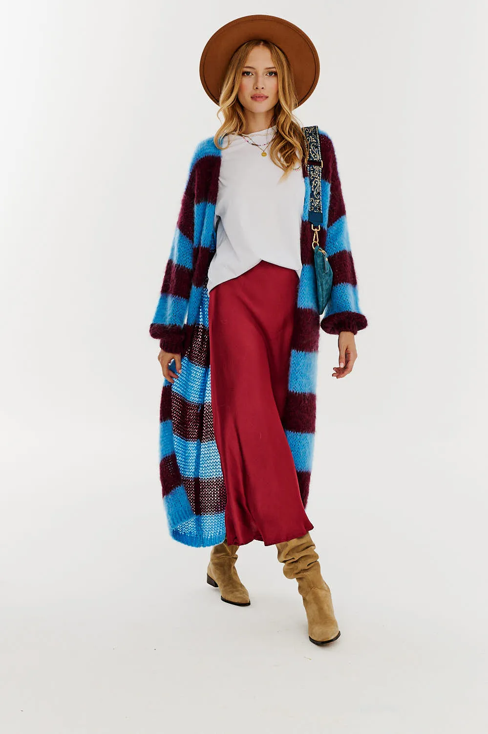 Ruby Moon midi skirt