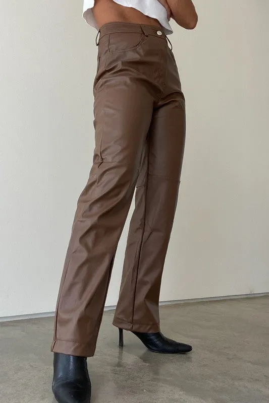 Sade Leather Pants-FINAL SALE