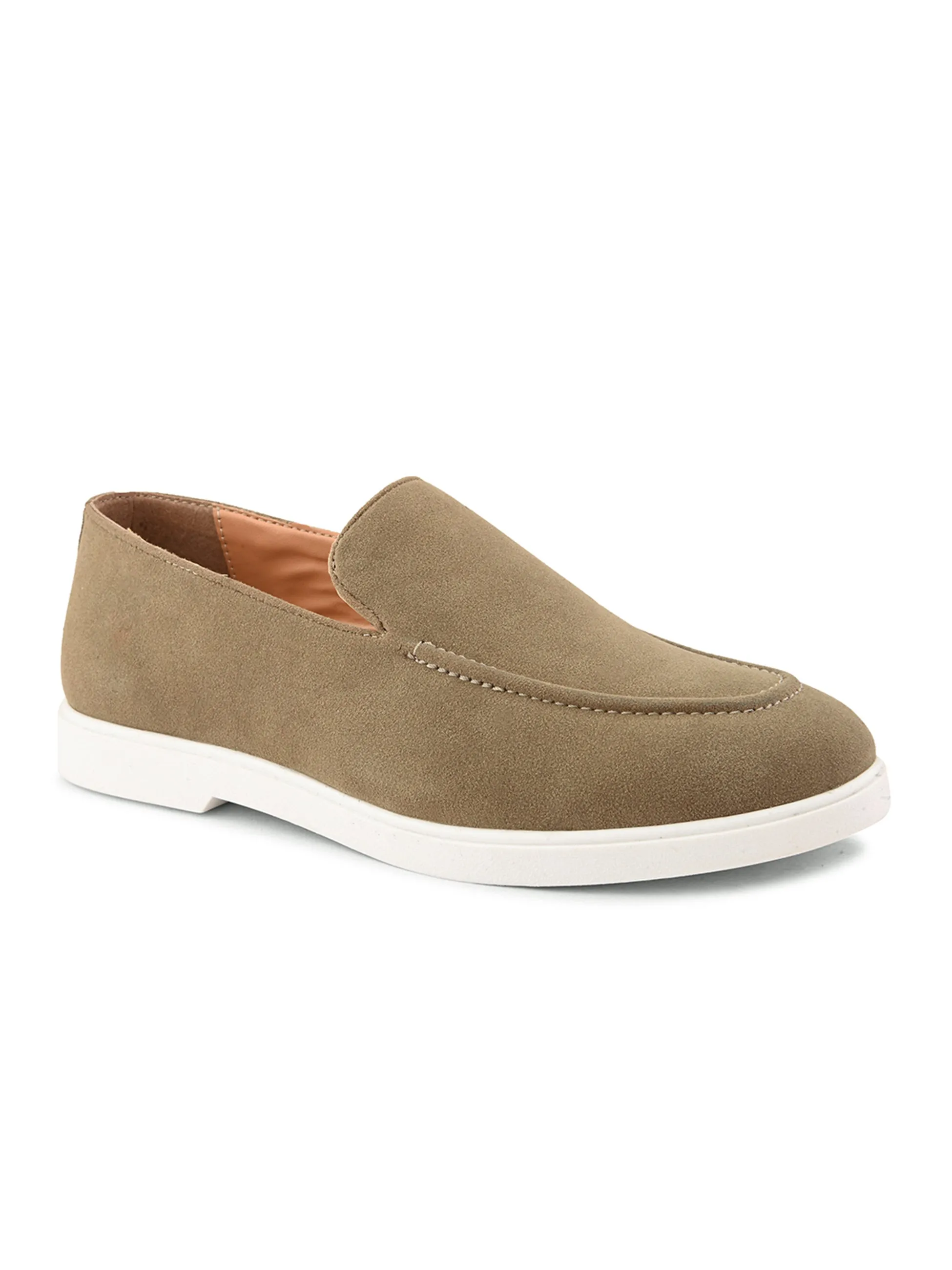 SAN FRISSCO Men Olive Casual Slip-On Shoes