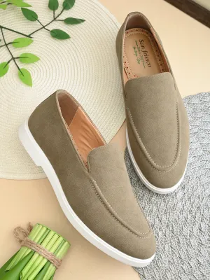 SAN FRISSCO Men Olive Casual Slip-On Shoes