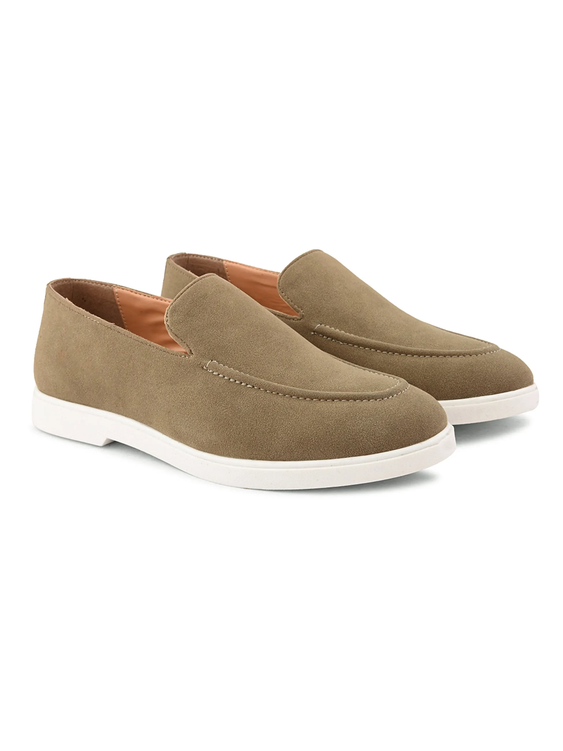SAN FRISSCO Men Olive Casual Slip-On Shoes