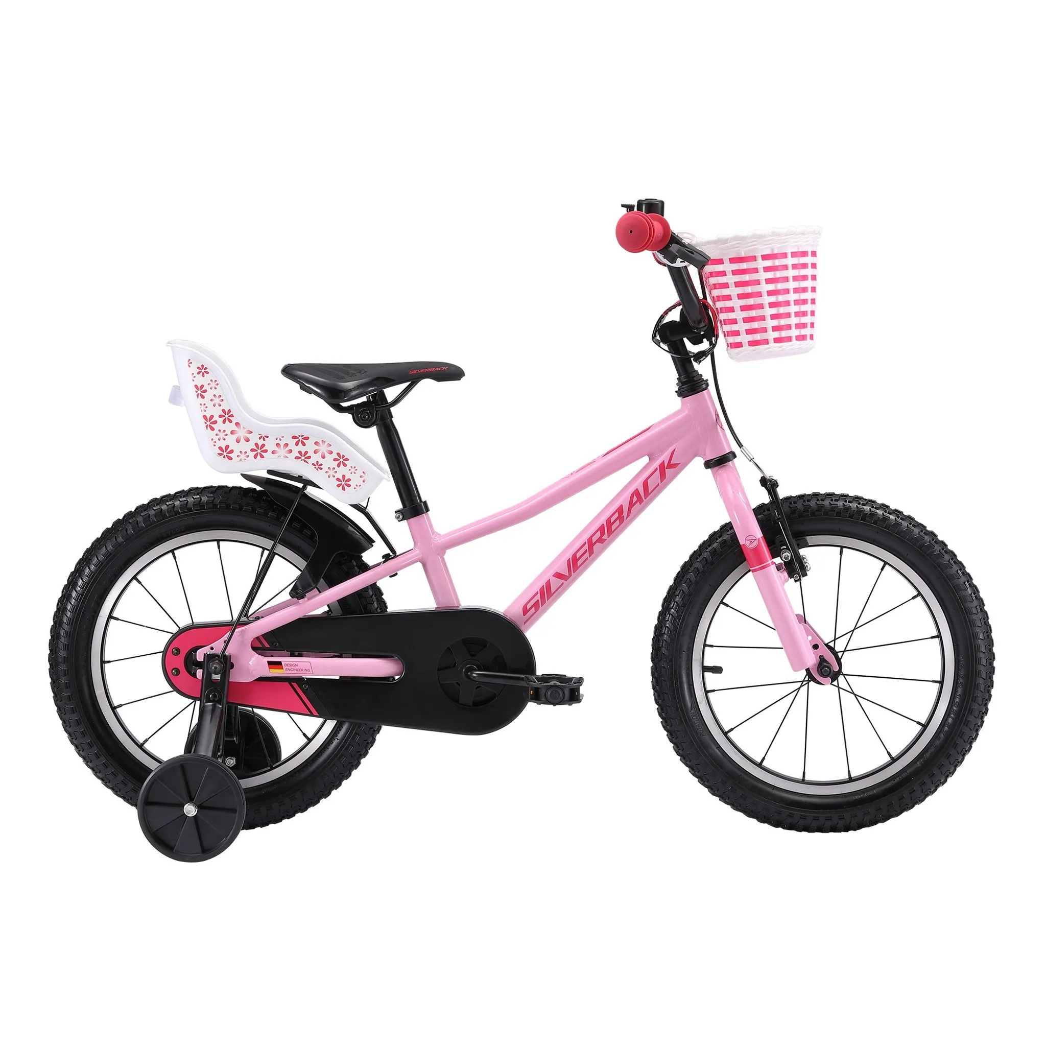 Silverback Skid 16" Kids Bike Pink/Coral