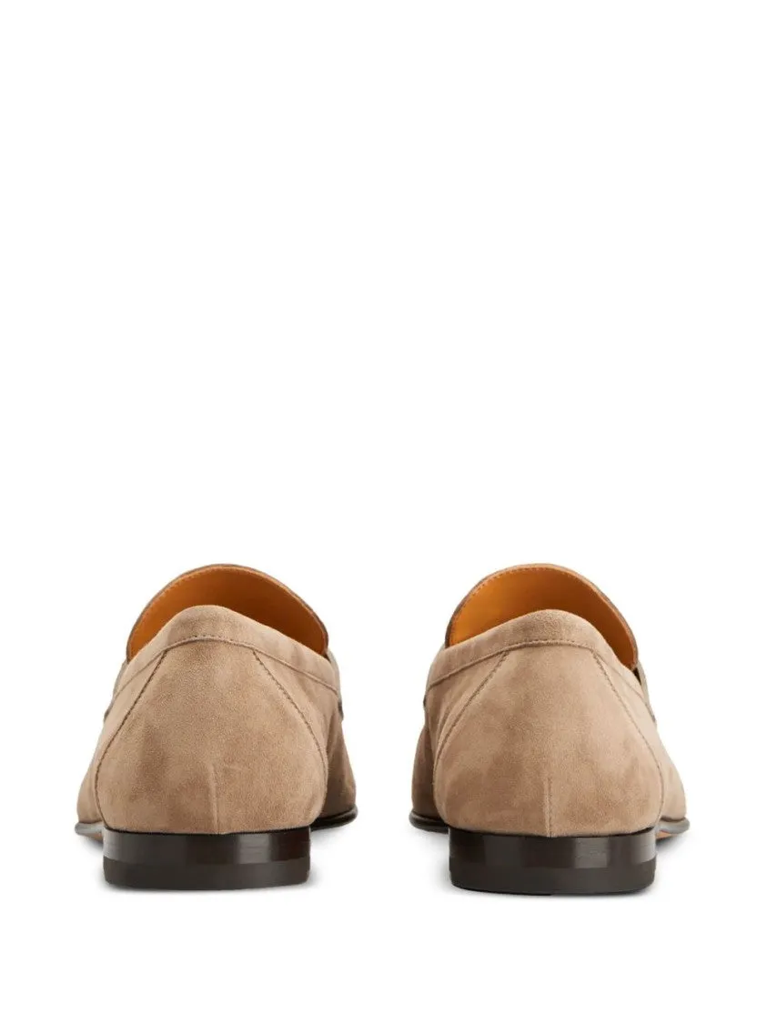 Slip-On Loafers With Suede Finish