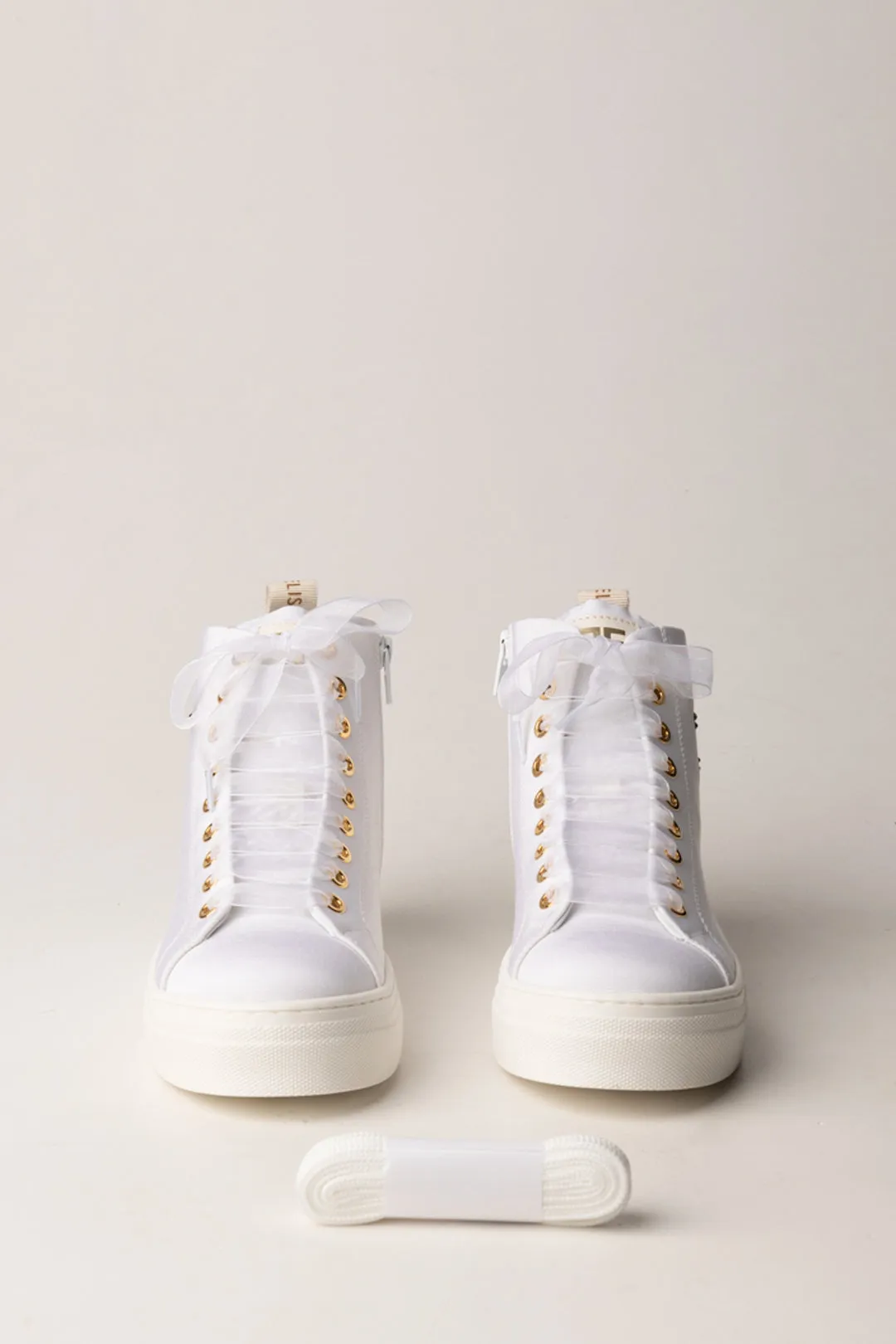 Sneakers Alte con Logo Cc In Strass