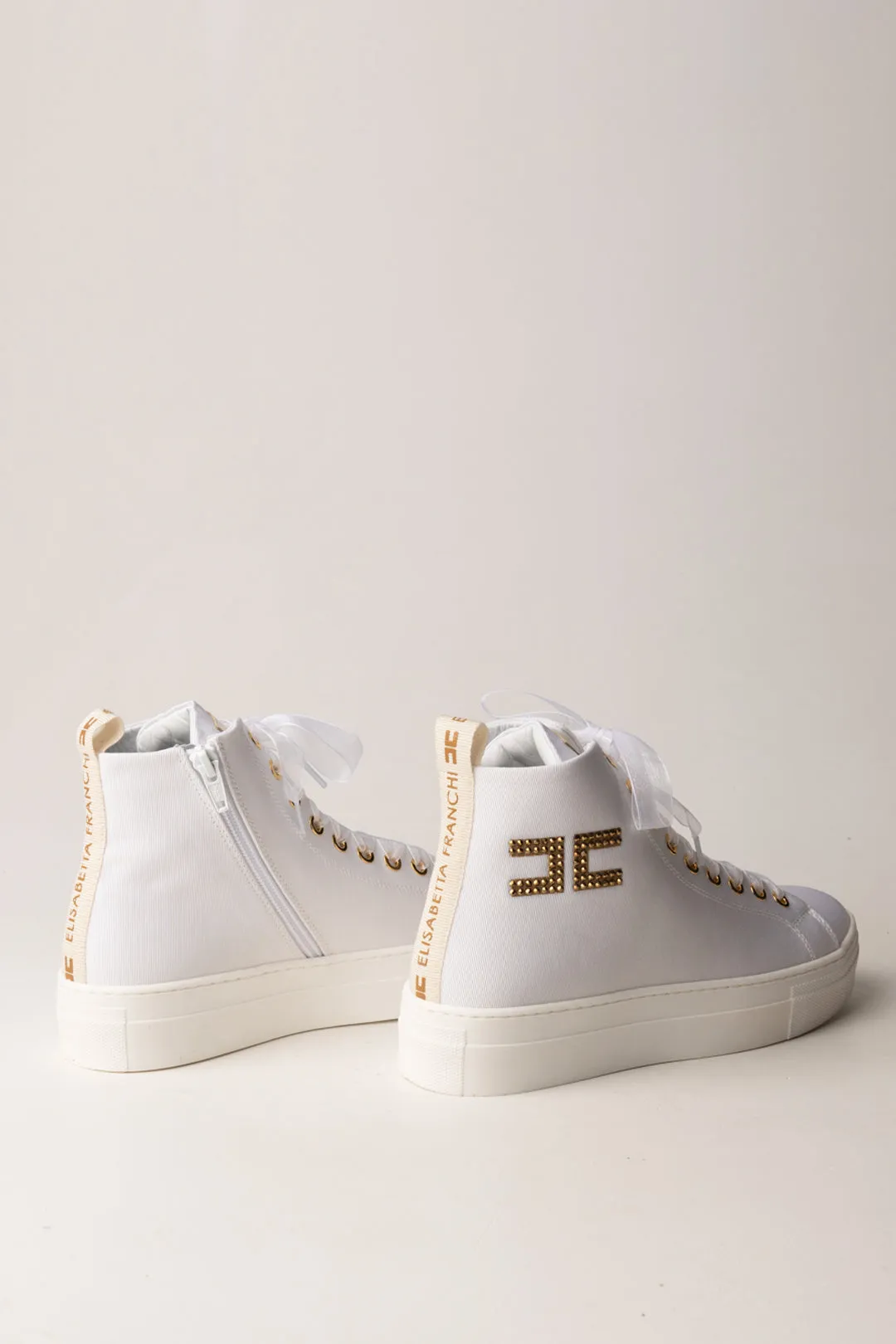 Sneakers Alte con Logo Cc In Strass