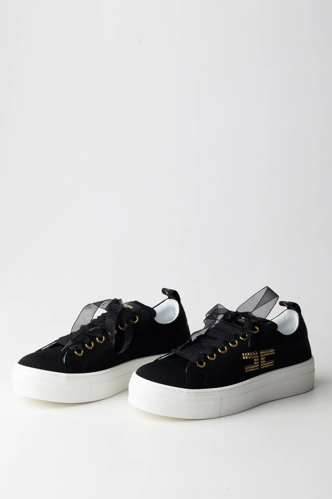 Sneakers con Logo Cc In Strass