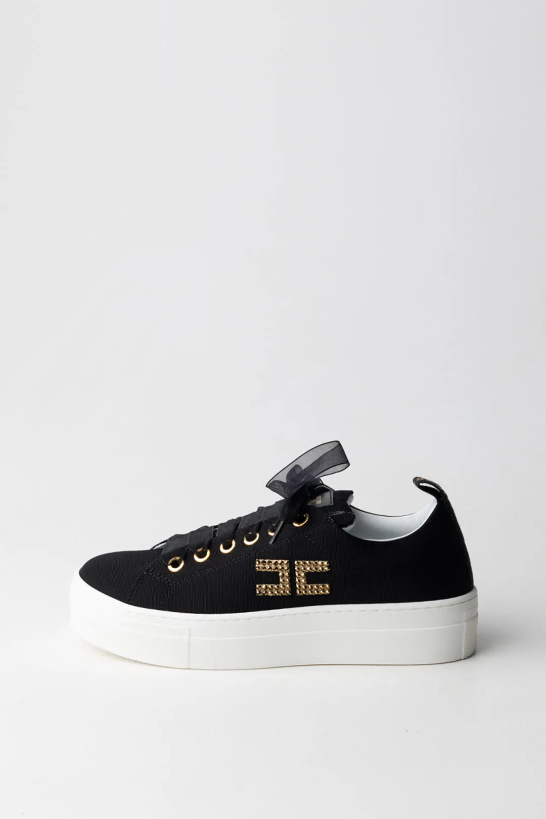 Sneakers con Logo Cc In Strass