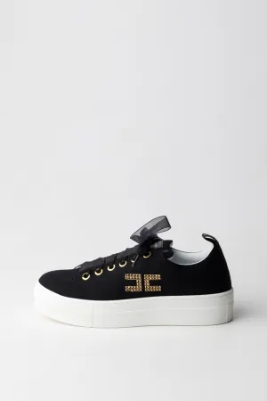 Sneakers con Logo Cc In Strass