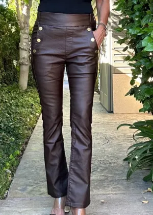 Sofia Brown Vegan Crop | Flog
