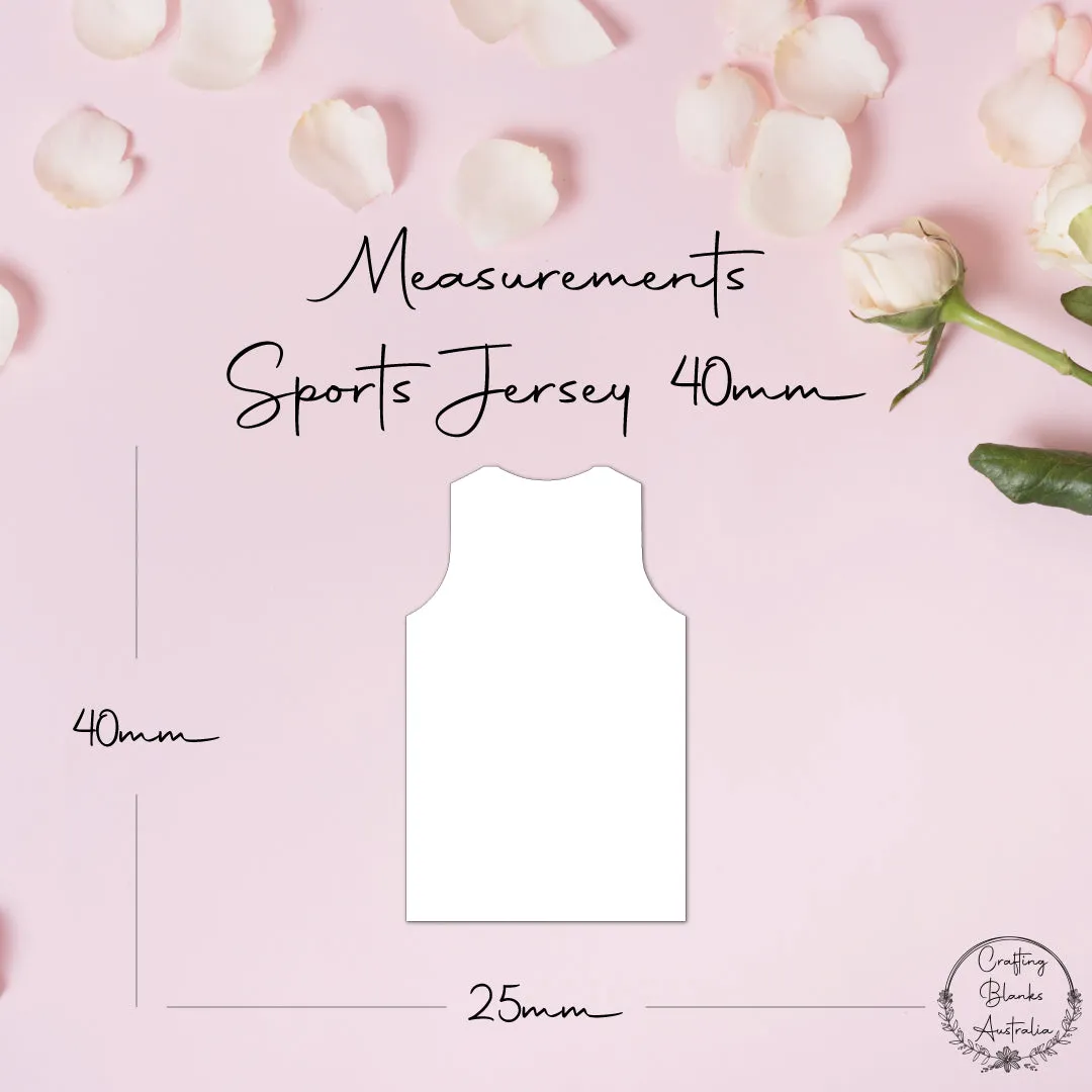 Sports Jersey • Blank Shape • 40mm