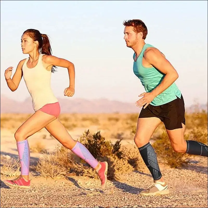 Sports leg compression sleeves - protect calf and shin splints | men women | 1pc