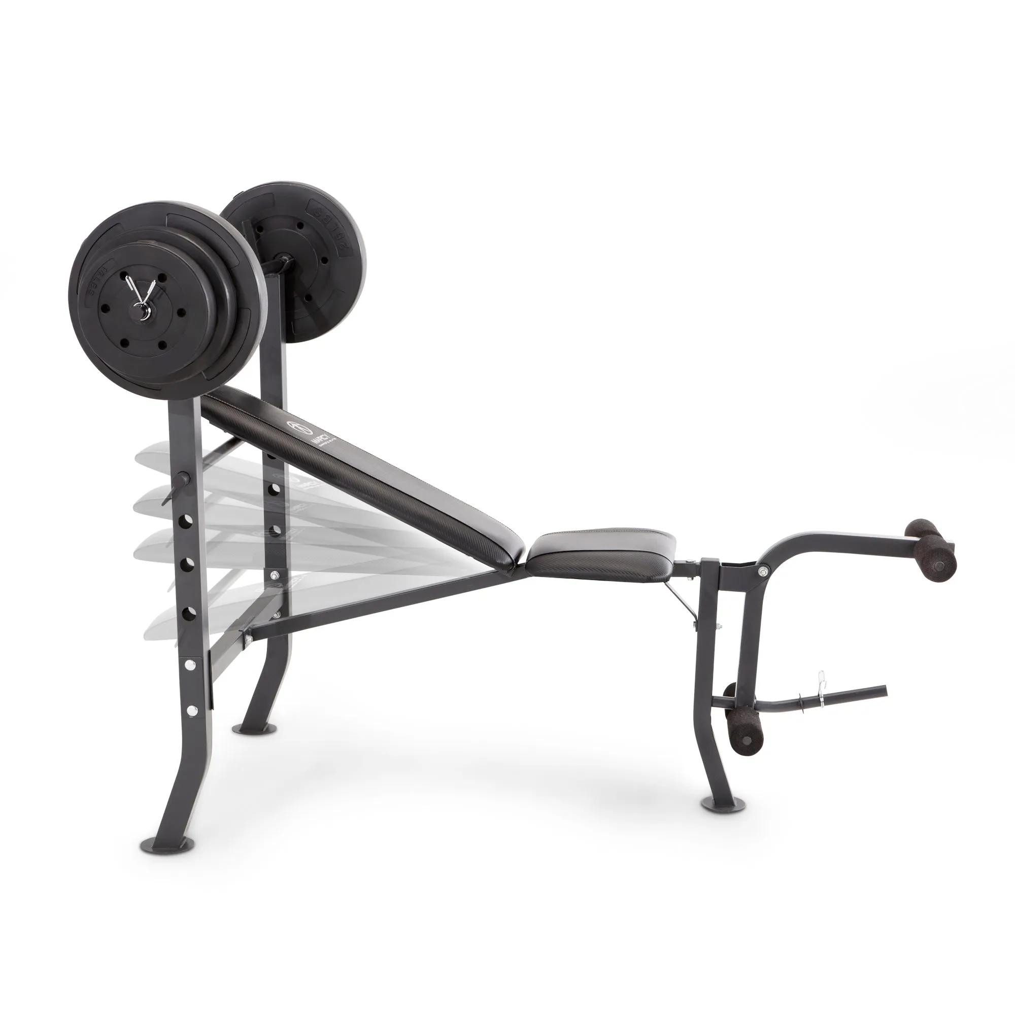 Standard Bench with 100 Lb. Weight Set Home Gym Workout Equipment