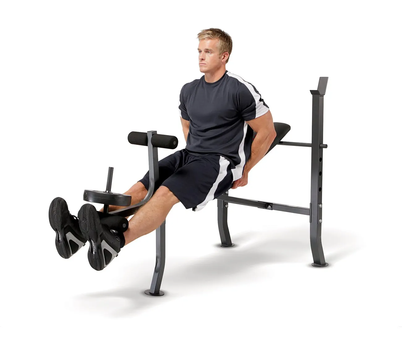 Standard Bench with 100 Lb. Weight Set Home Gym Workout Equipment
