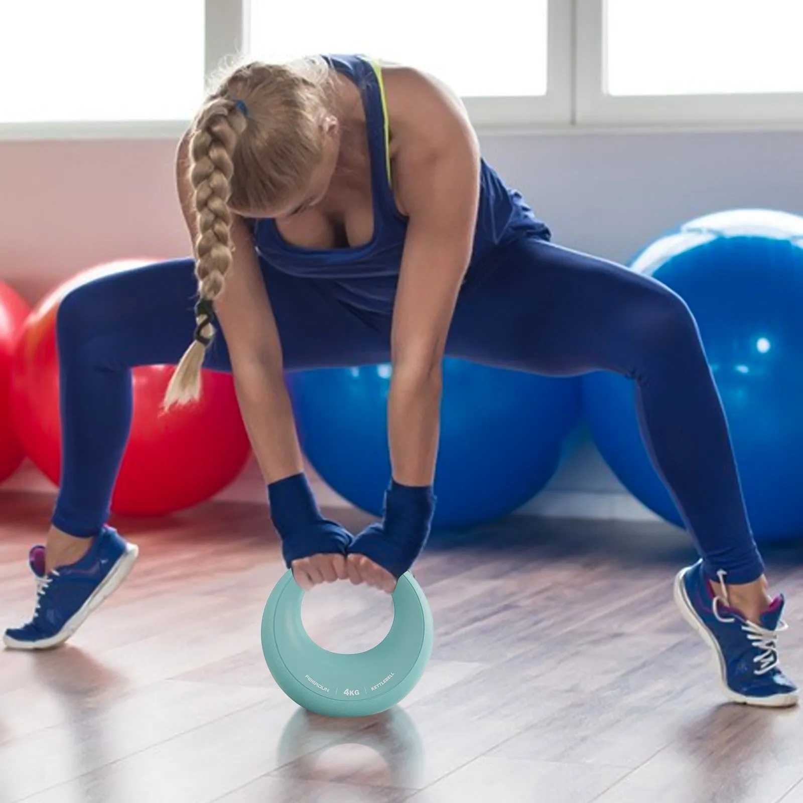 Star-Moon Shaped Kettlebell Dumbbell Silicone 4Kg/9Lb